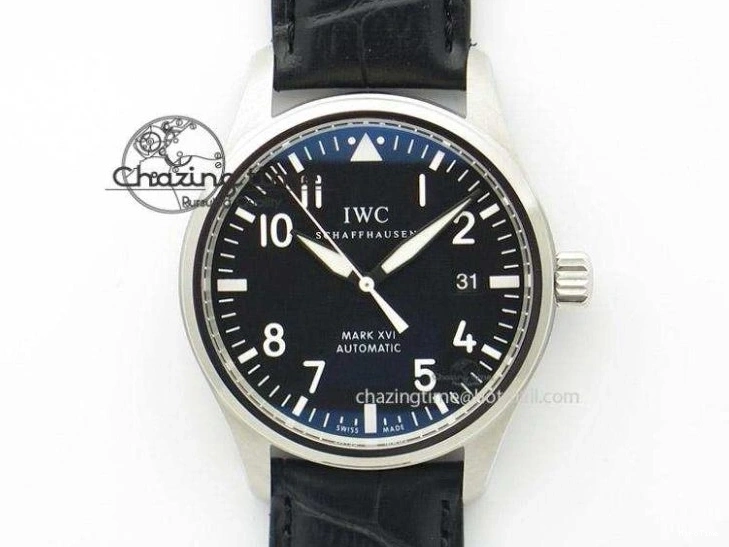 MIROTIME 0503 UrbanStyle Mark XVIII IW327012 SS M+F 1:1 Best Edition White Dial on Black Leather Strap A 7054